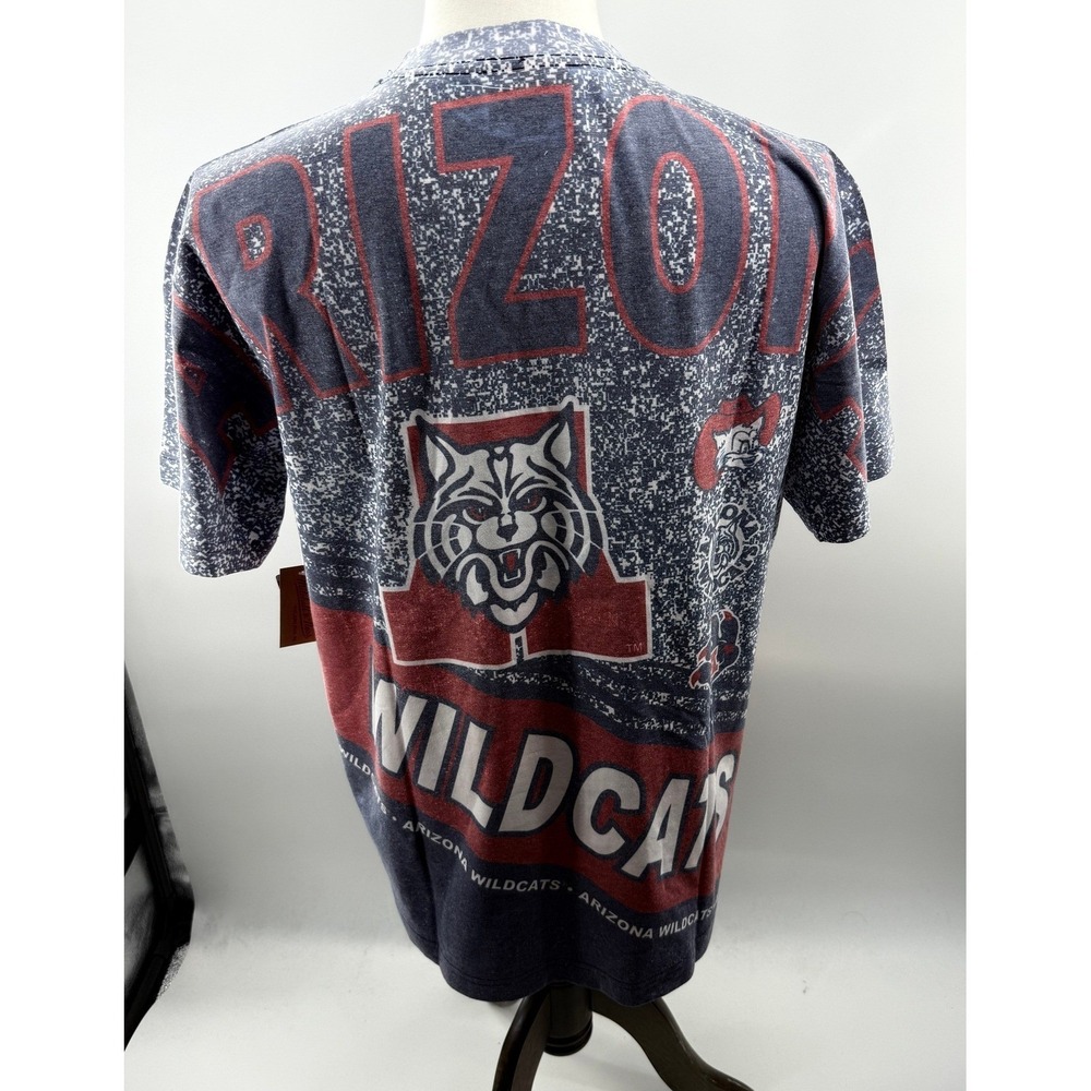 Mitchell & Ness Arizona Wildcats All Over Print Tee Shirt Mens Medium NCAA NEW - Picture 9 of 10